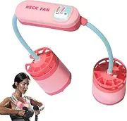 [Qkbuza] Bladeless Neck Fan | Personal Hangable Neck Sports Fan,3-Speed Quiet Personal Bladeless Cooling Tool for Women Men Working Office Reading Traveling Outdoor Sport