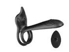 Vibrating Double Cock & Ball Ring Penis Sleeve Rechargeable Delay Adult Sex Toys
