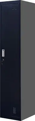 NNEDSZ Lock One-Door Office Gym Shed Clothing Locker Cabinet Black