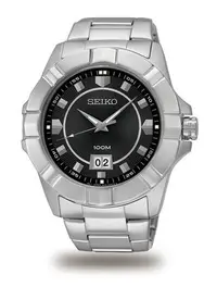 在飛比找Yahoo!奇摩拍賣優惠-【金台鐘錶】SEIKO 精工 時尚男錶 黑面 SUR129P