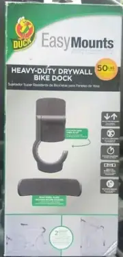 DUCK Easy Mounts Heavy Duty Dry Wall Bike Dock Rack Mount hanging system 50# lbs