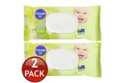 2 x CURASH BABYCARE SENSITIVE SKIN NAPPY RASH ALOE VERA CHAMOMILE WIPES 80 PACK
