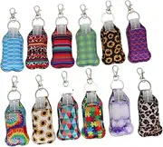 36pcs Perfume Bottle Keychain Carrier Bottle Keychain Bottle Empty Portable Plastic Bottle Container Bottles Refillable Bottle Travel Key Chain Cartoon Fabric