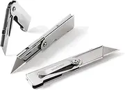 WORKPRO 3-piece Quick Change Folding Pocket Utility Knife Set with Belt Clip