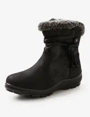 RIVERS - Womens - Boots Winter - Ankle Boot / Bootie Black - Casual Footwear - Slip On - Round Toe - Flat Sole - Work Shoes Office Wear Everyday Style