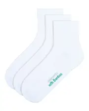 Underworks Mens Bamboo Sport Quarter Crew 3 Pack