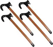 HORIALENCE 4 Pcs Inflatable Crutch Unique Retro Walking Stick Balloons for Halloween Parties Props Eye Catching Decoration for Celebrations and Performances