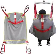 Medical Patient Lift Slings Large with Commode Opening, Lift Sling with Head Support, for Elderly & Patient up to 510 lbs