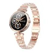 Women Smart Watch Colorful LCD Sleep Monitoring Waterproof Digital Wrist Watches Low Power Sports Fitness Bracelet - Gold