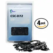 4-Pack 20" Full Chisel Chainsaw Chain for Stihl MS290, 026 - 3/8" .050" 72 DL