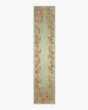 75' x 365' | Machine Washable Runner Rug | Kid & Pet Friendly | Indoor Rug | Sanderson Bird of Paradise Silver Fern Rug | Ruggable