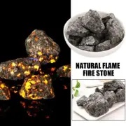 Natural Flame Fire Stone Mineral Crystal Rock UV Fluorescent E O7N9
