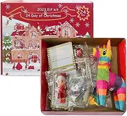 The Elfs On The Shelf 2023 | 2023 Elf Kit 12/24 Days of Christmas | Christmas Elf Kit - Elf Props - Elf Accessories - Elf Toys | Cute Elf Accessories for Kids | Funny Elf Shelf Kit for Countdown Gift