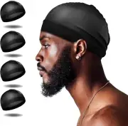 6 Pcs Velvet Durag Set for Men and Women with 1 Wave Cap