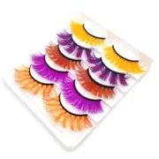 Nevenka 3D False Eyelashes Colored Thick Lashes for Performance Halloween-22