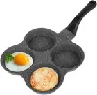 4 Hole Frying Pan Pancake Maker with Handle Pancake Pan Non Stick Omelet Pan Bre