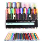 48 Glitter Pens Art Neon Colour Gel Ink Pen Invitation Party Drawing·-