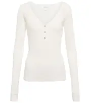 [Velvet] Velvet V-neck top AU 14 white