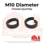 M10 Class 12 High Collar Split Lock Washer Plain (Pick Quantity)