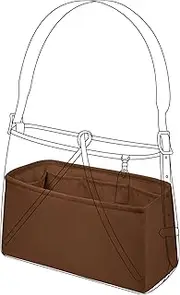 [DGAZ] Silk Purse Organizer Insert Fits Carryall PM/MM Bags, Luxury Handbag & Tote Organizer, Simplicity Bag Organizer（Gold,Carryall PM）