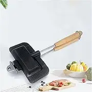 Hot Sandwich Maker and Hot Dog Toaster - Double-Sided Baking Pan and Frying Pan, Japanese Style Grilled Cheese Maker, Nonstick Flip Grill Pan for Breakfast