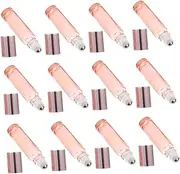 ERINGOGO Frosted Glass Roller Bottles Pack Essential Oil Storage Leakproof Travel Bottles for Perfume Makeup