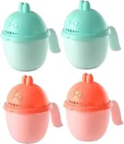 FOMIYES Bath Cup Lid 4 Pack Shampoo Rinser Ergonomic Handle Fine Water Flow for Newborns
