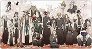 Anime Mouse pad Bleach Large Gaming Mouse pad Home Office Desk Mat XXL Computer Keyboard Mat Full Desk Mousepad Non-Slip Rubber Base Stitched Edge Galaxy Printing(40 * 75CM) (1)