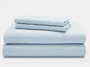 BRAND NEW RALPH LAUREN QUEEN SHEET SET 4PC COTTON FLANNEL LITE BLUE