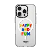 iPhone 16 Pro Clear Case MagSafe Compatible Happy And Fun