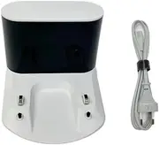 Charger Docking Station Base Compatoble for Roborock S7, Q7, S7 Plus, Q7 Max, S5 Max, S8, Q8 MAX - EU Version(White with Cable)