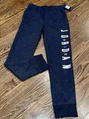 ✅ $55 Michael Air Jordan Nike Jumpman Sweatpants Joggers Boys L Black Heather