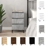 Bedside Table Side Table with Drawers Bedroom Furniture Nightstand vidaXL