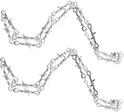 [JUMPLAWN] Men's Gothic Necklace Women's Chic Gothic Fashion Thorns Chain Jewelry