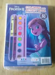 Disney Frozen II Coloring & Activity Book with Paint & Crayon-NEW
