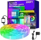 200ft Outdoor LED Strip Lights Waterproof,IP68 200ft, RGB (Red, Green, Blue)