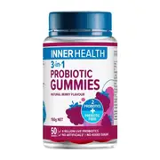 Inner Health Adults 3-in-1 Probiotic Gummies | 50 Gummies