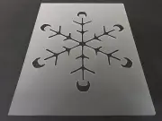 Snow Flake #5 Stencil 10mm or 7mm Thick, Christmas, Santa, Snow Flake, Holiday