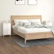 Bedside Cabinets 2 pcs High Gloss White 40x35x70 cm Engineered Wood Bedroom Storage