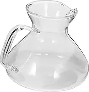 PHENOFICE Glass Coffee Pot 300ml Heat Resistant Carafe for Espresso Mocha Pot Portable Milk Jug Versatile Kitchen Tool