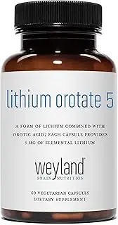 Weyland: Lithium Orotate - 5mg of Elemental Lithium per Vegetarian Capsule
