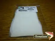 HARELINE DUBBIN CALF BODY HAIR WHITE FUR FOR WINGS - NEW FLY TYING MATERIALS