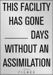 ATA-BOY REFRIGERATOR MAGNET Star Trek Picard Facility Without Assimilation New