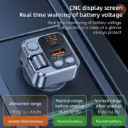 Bluetooth 5.1 Car Wireless FM Transmitter Adapter 2 USB Port Charger Hands-Free