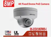 Hikvision 8MP 4K Network IR Dome Camera 2.8mm H.265+ PoE WDR DS-2CD2185FWD-I