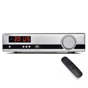 BRZHIFI X21 Silver Audiophile Power Amplifier 2.1Ch Bluetooth Amp Decoder Player