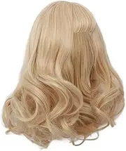 Perfeclan BJD Doll Hair Wig, Doll Wig Long, Fashion Replacement Wig Doll Accessories Curly DIY Crafts Doll Hair,