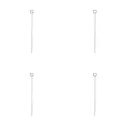 4PK A.FRESCO Mild Steel Uncoated Double Ring Plant Support Display Stake 90cm