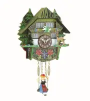 Kuckulino Black Forest Clock Black Forest House with quartz mov.. TU 2023 SQ NEW