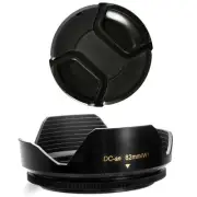 82mm Lens Hood Flower Wide Petal Shape and Lens Cap for Sigma 24-70mm f/2.8, New